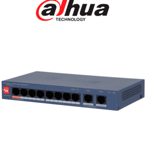 DAHUA DH-CS4010-8ET2GT-60 - Switch PoE de 10 Puertos / 60Watts Totales/ 1 Pto Hasta 60W/ 2 Puertos Uplink GE RJ45/ Switching 4.8Gbps/ Administrable en la Nube por DoLynk Care