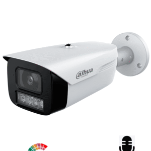DAHUA d - Cámara Bullet Full Color 5 MP/ Lente de 3.6 mm y Micrófono Integrado/ Visión Nocturna Hasta 50 mts/ WDR Real de 120 dB y Color 24 Horas/ IP67/ Tecnología Starlight