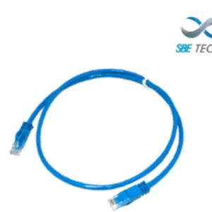 SBE TECH SBE-PCC61.0M-BL28 - Patch cord cat. 6 / DIAMETRO REDUCIDO 28 AWG / con bota inyectada color azul, 1 metro