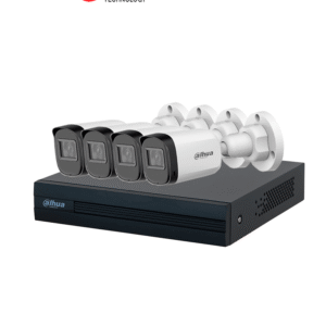DAHUA KIT/XVR1B08-I/4-B1A21N-U - Kit de Videovigilancia con DVR Cooper-I WizSense, IA, 8 canales +2 IP o Hasta 10 Canales IP  y 4 cámaras B1A21-U de 2MP. Graba en H.265+  y permite búsqueda de humanos y vehículos con SMD Plus.